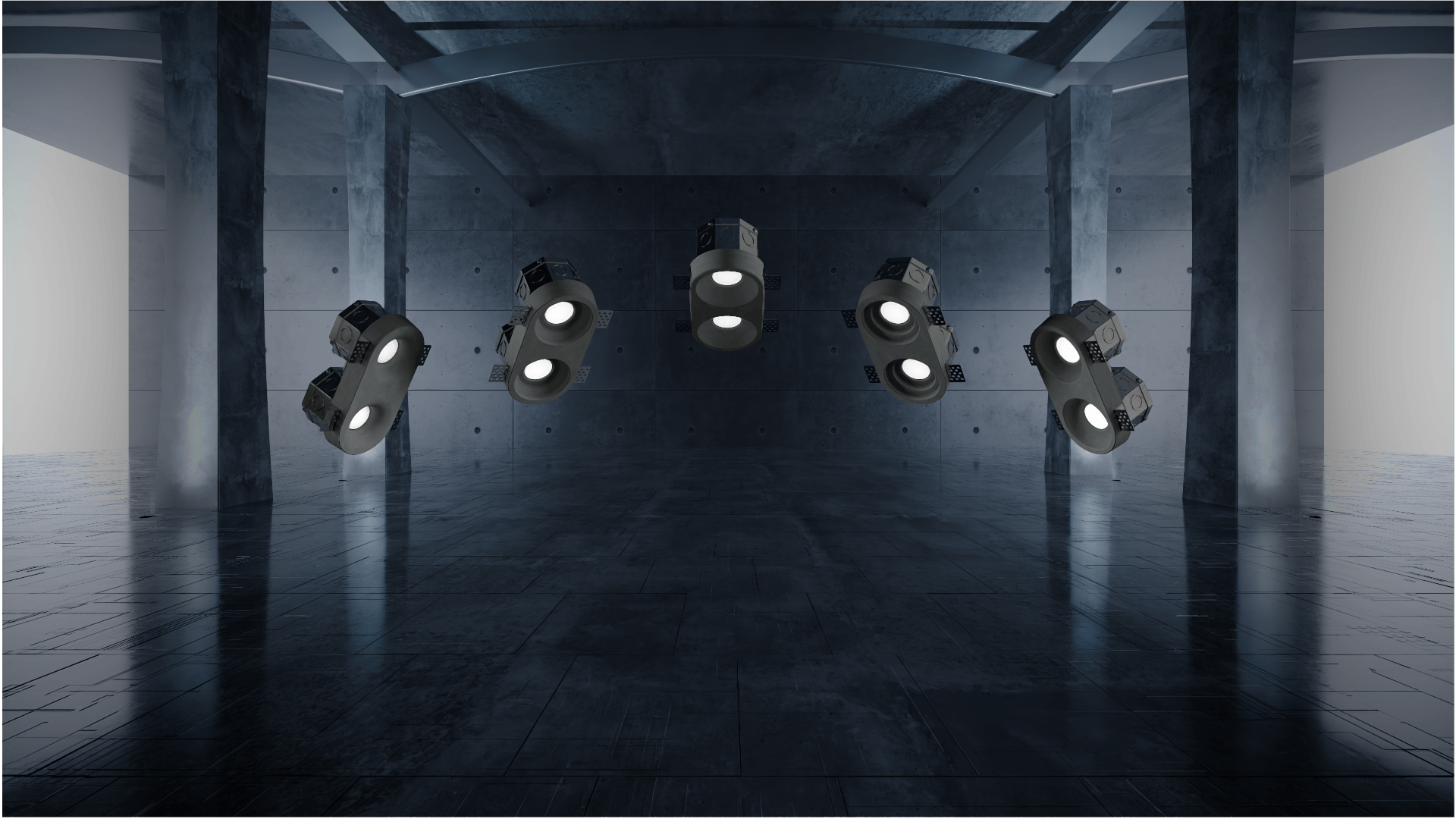 Double Bulb Luminaires - GC250XD & GC251XD & GC252XD & GC253XD Series 3